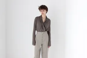 2000s Plunge / Wrap Knit Top