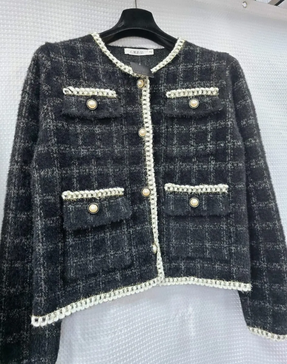 (2P.PACK) Pearl Button 4 Pocket Cardigan