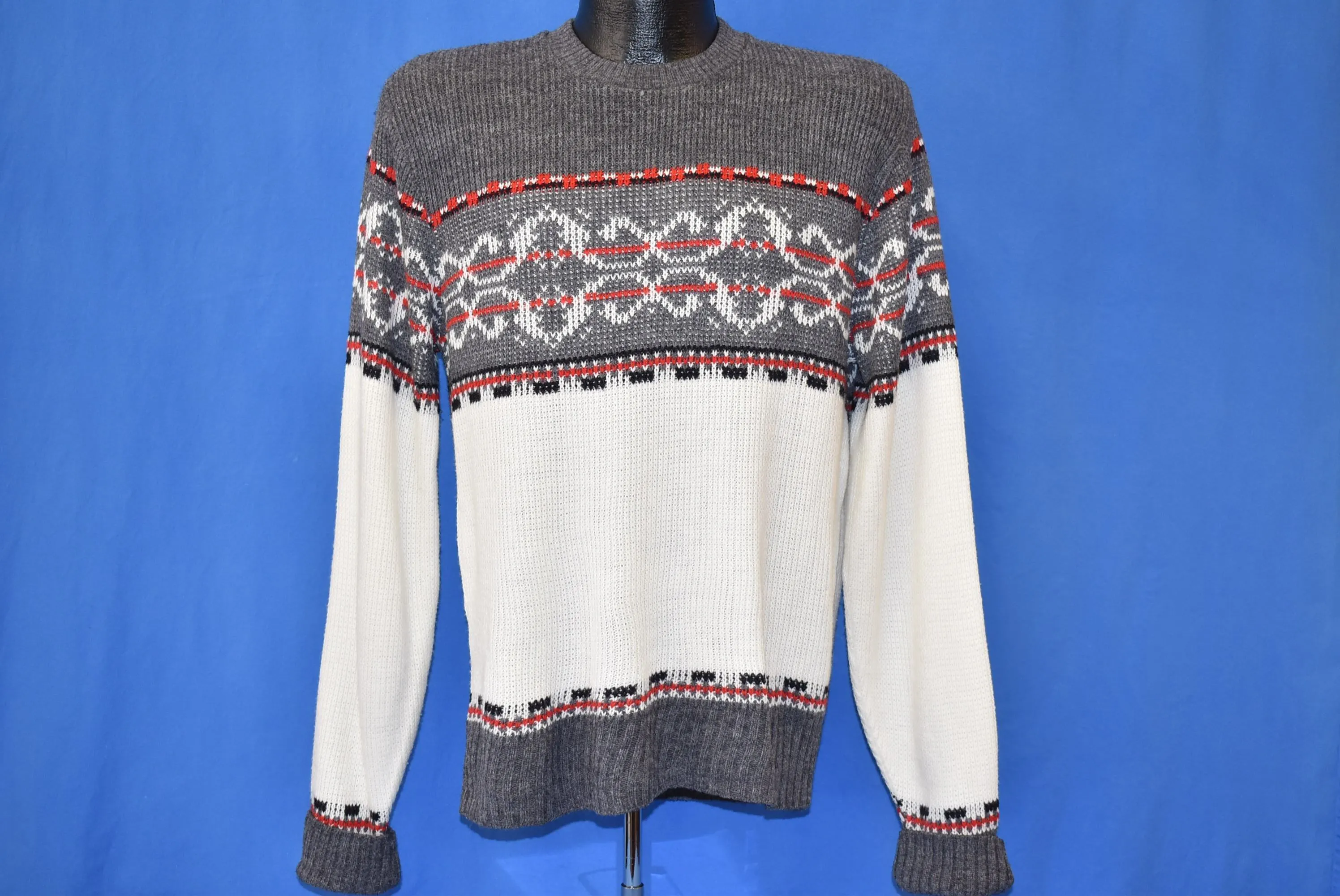 70s Puritan Waves Pullover Sweater Medium