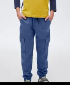 7520 Mayoral Tween/Teen Boys Knit Cargo Joggers - Artic Blue