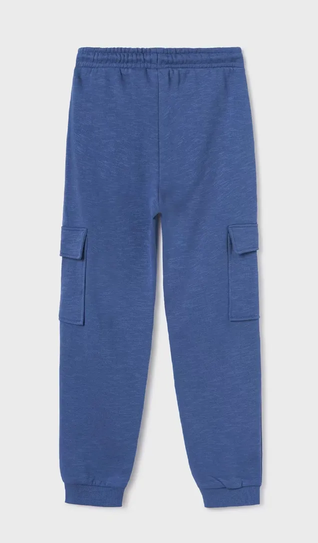7520 Mayoral Tween/Teen Boys Knit Cargo Joggers - Artic Blue