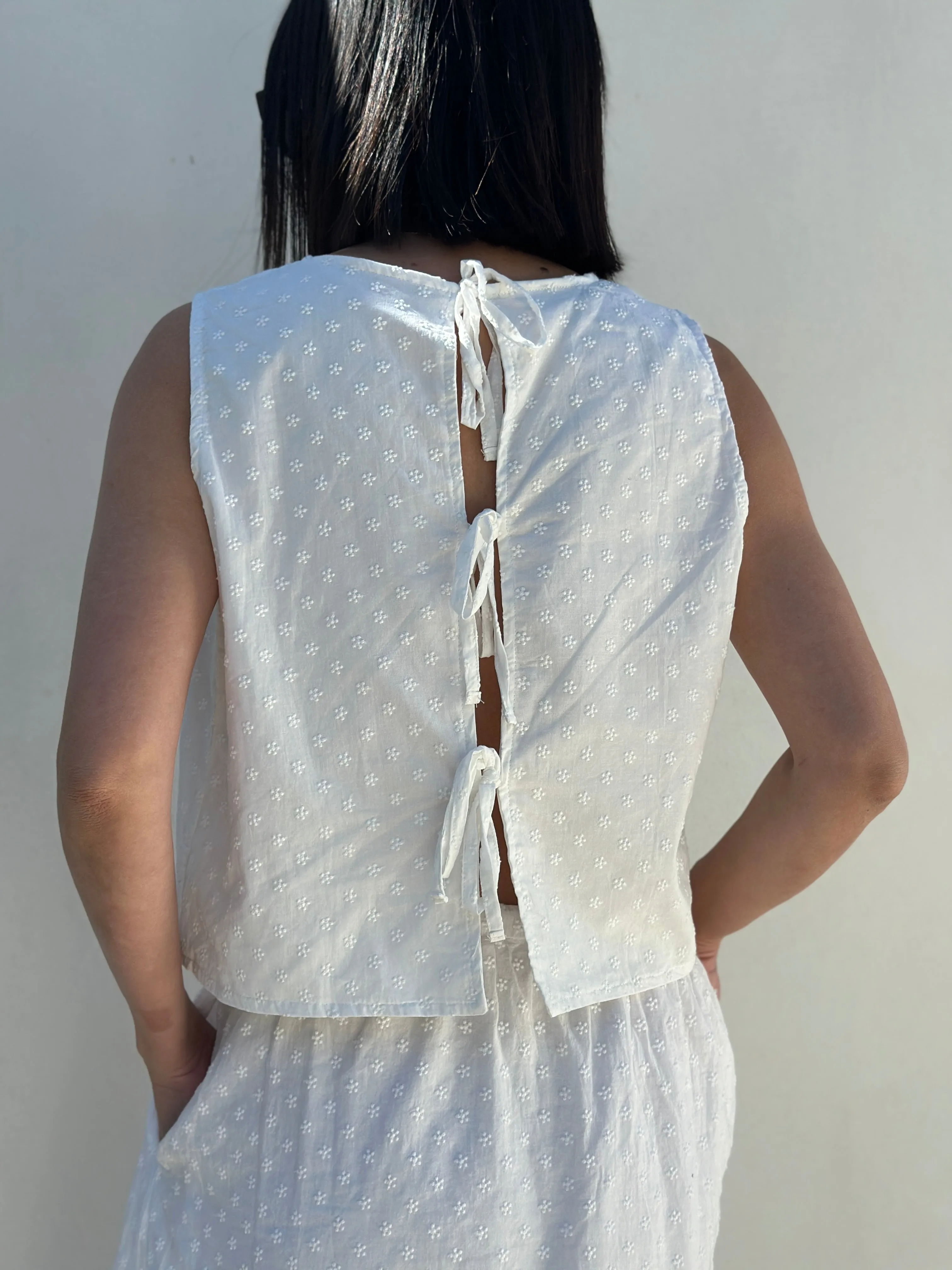 Adult Delilah Cotton Broderie Top