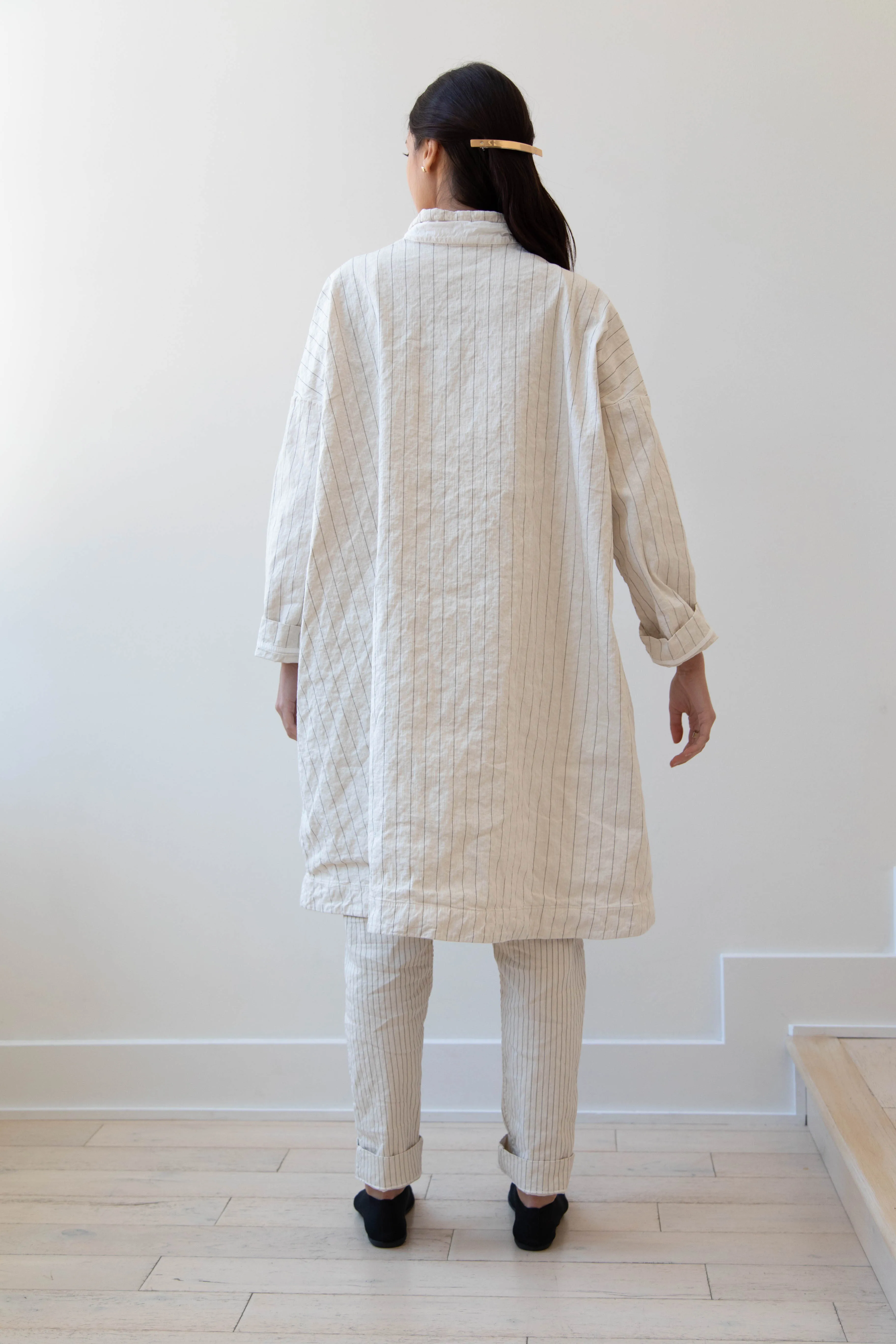 Album di Famiglia | Pinstriped Coat in Natural