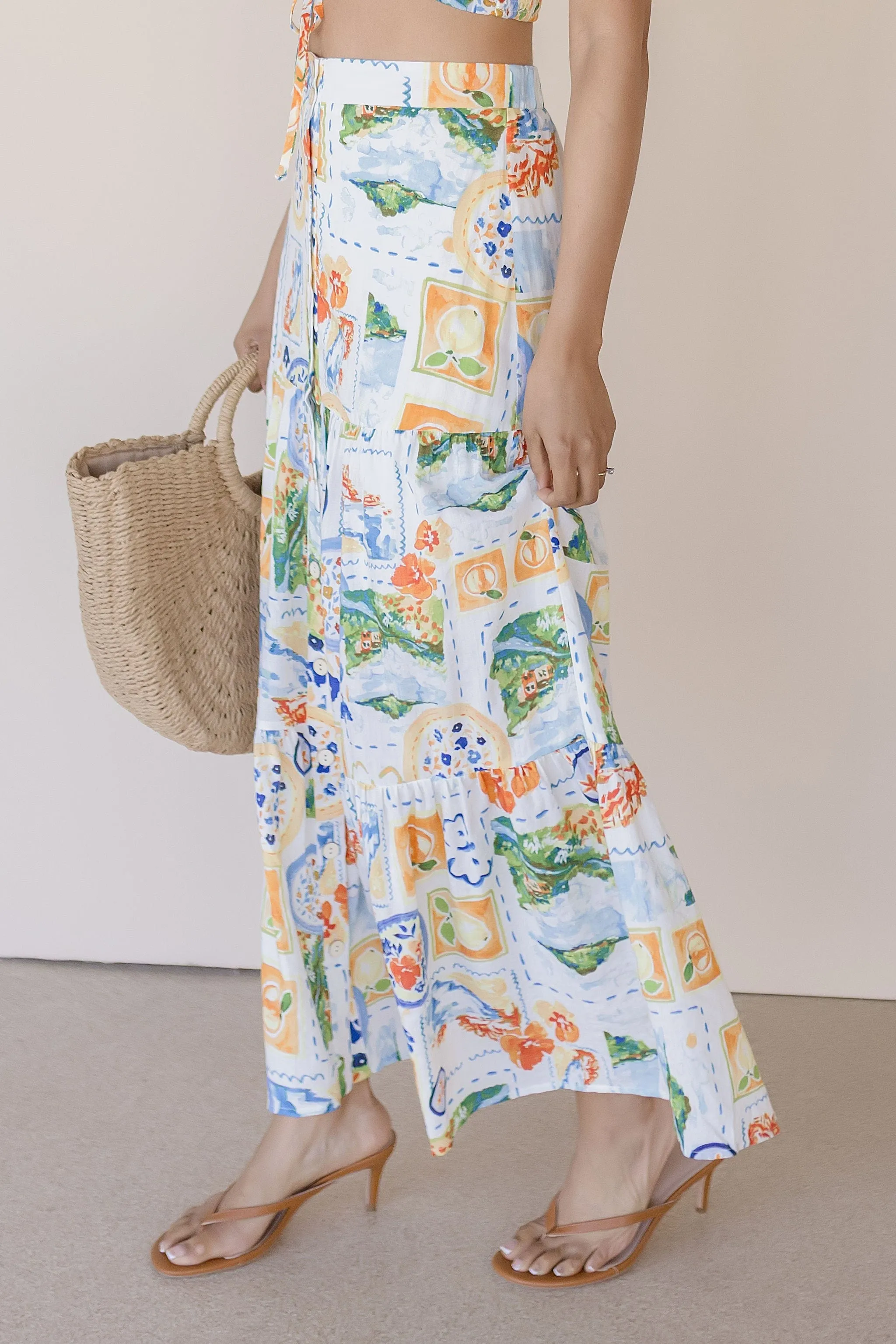 Amalfi Kiss Maxi Skirt