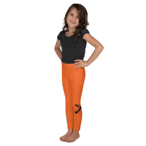 Athletic Apparatus Orange Black logo V3 Kid's Leggings