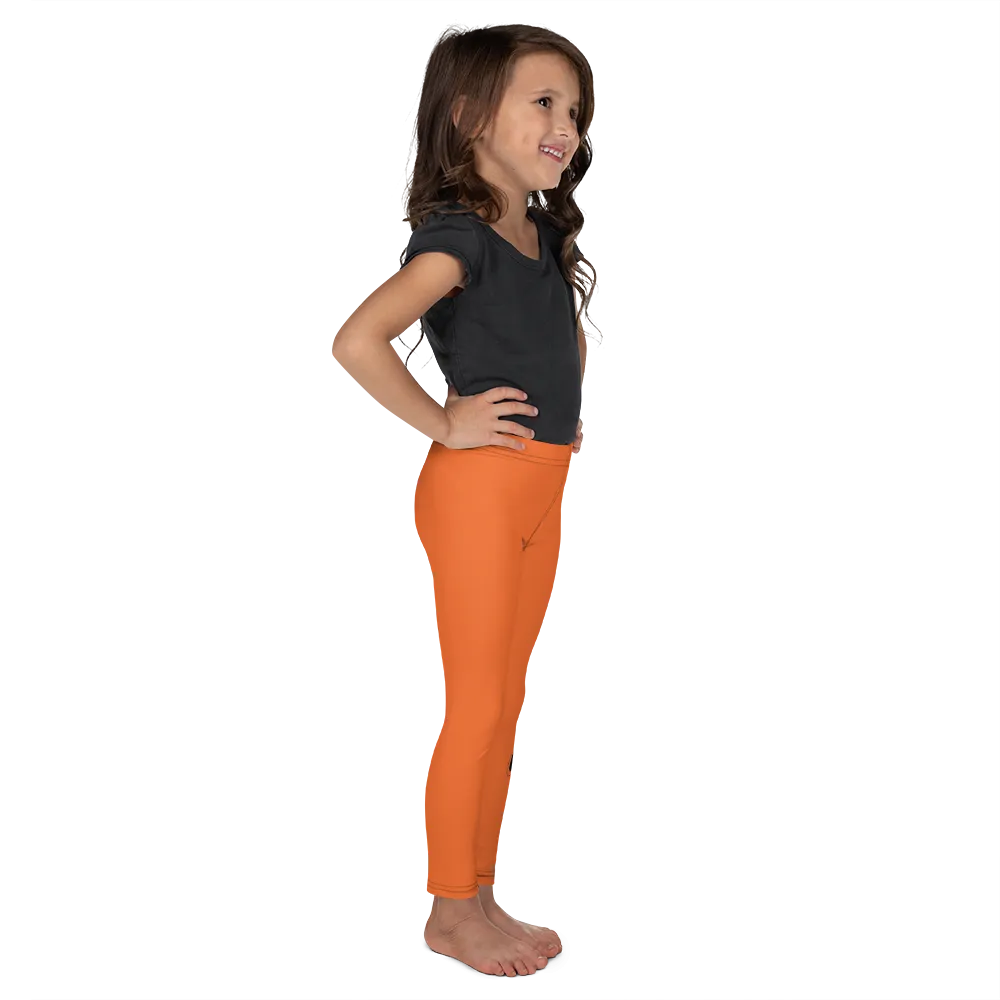 Athletic Apparatus Orange Black logo V3 Kid's Leggings