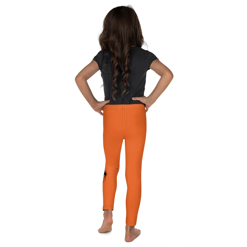 Athletic Apparatus Orange Black logo V3 Kid's Leggings