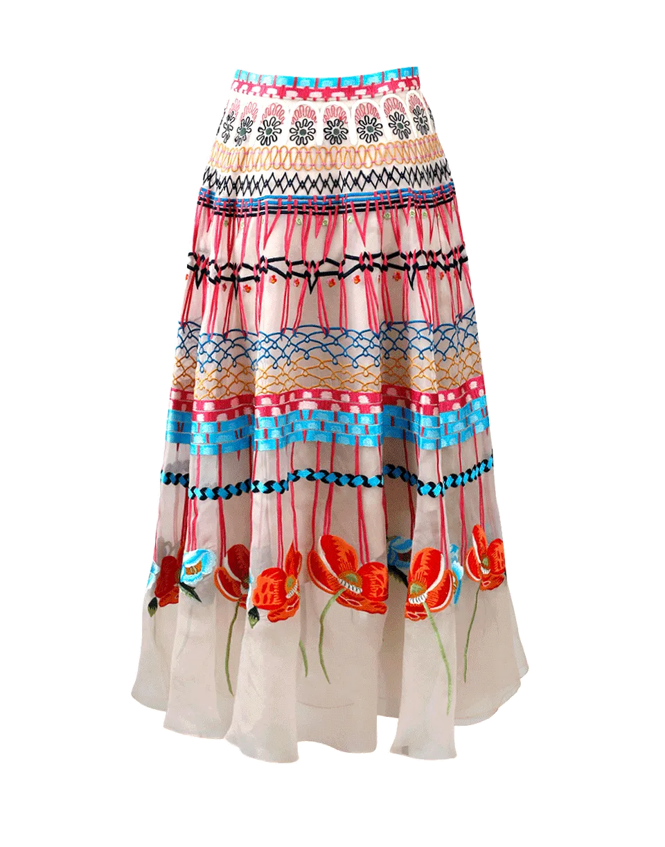 Aura Embroidered Skirt