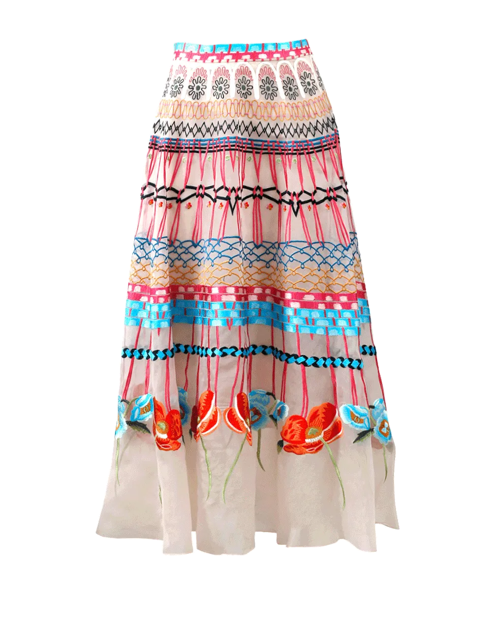 Aura Embroidered Skirt