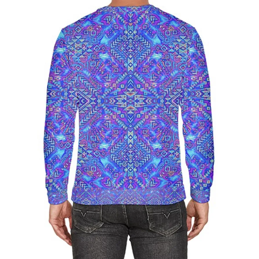 Azul Aztec Velour Sweater