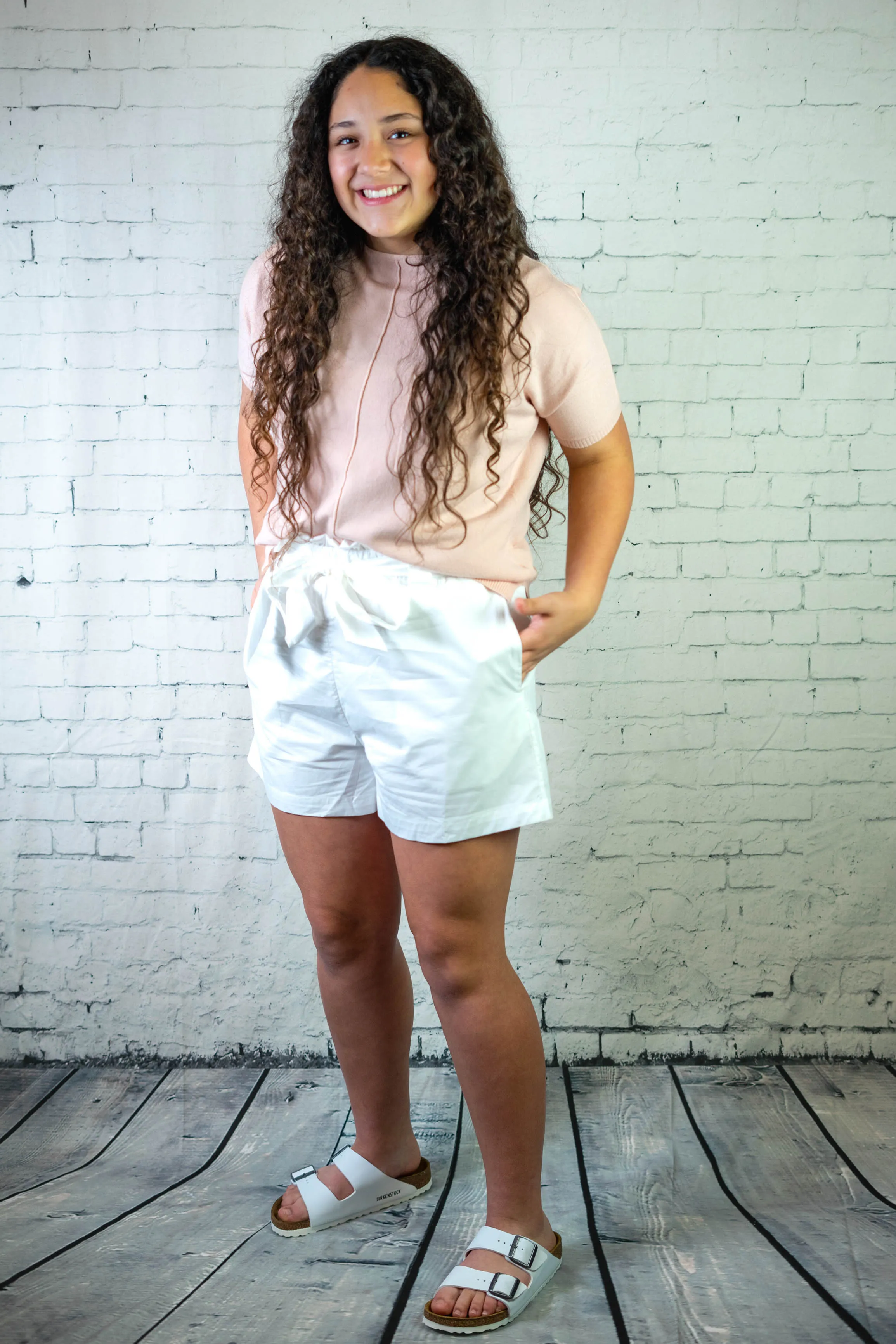 Basic Peach Knit Top