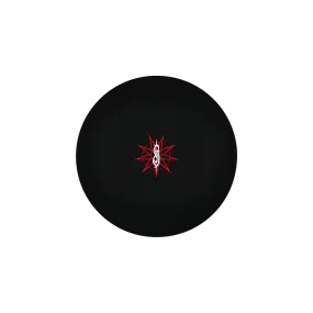 Black 9 Point Star Frisbee