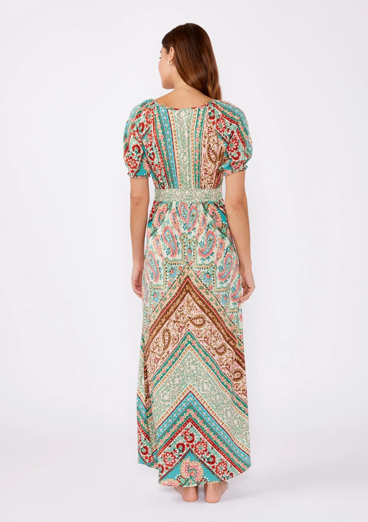 Bohemian V-Neck Maxi Dress
