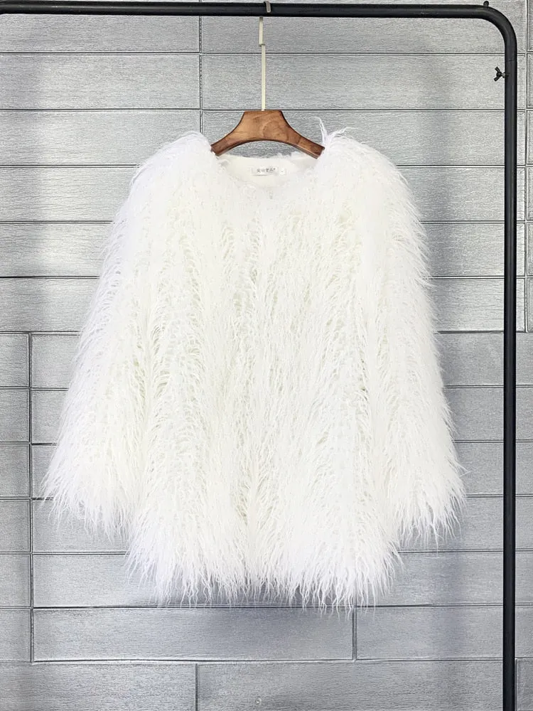 Candy Boho Faux Fur Jacket