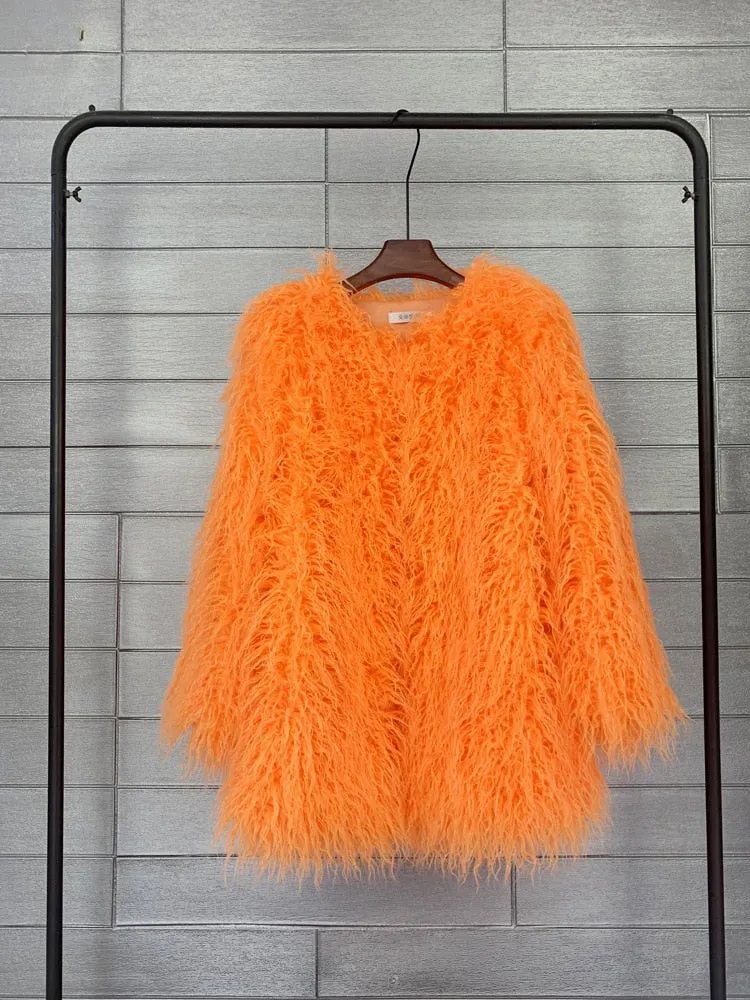 Candy Boho Faux Fur Jacket
