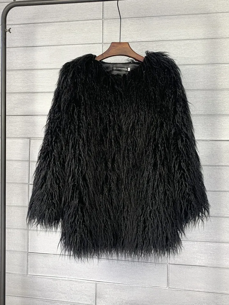 Candy Boho Faux Fur Jacket