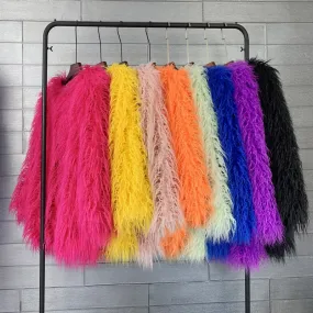 Candy Boho Faux Fur Jacket