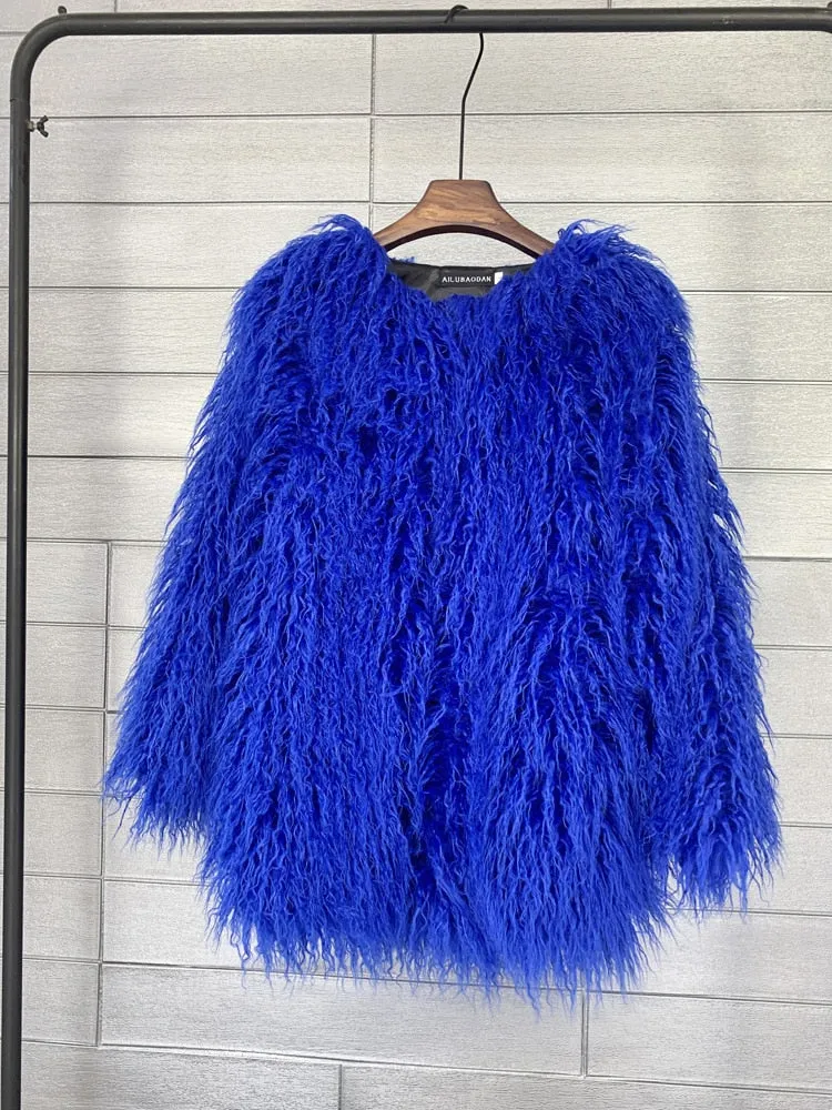 Candy Boho Faux Fur Jacket
