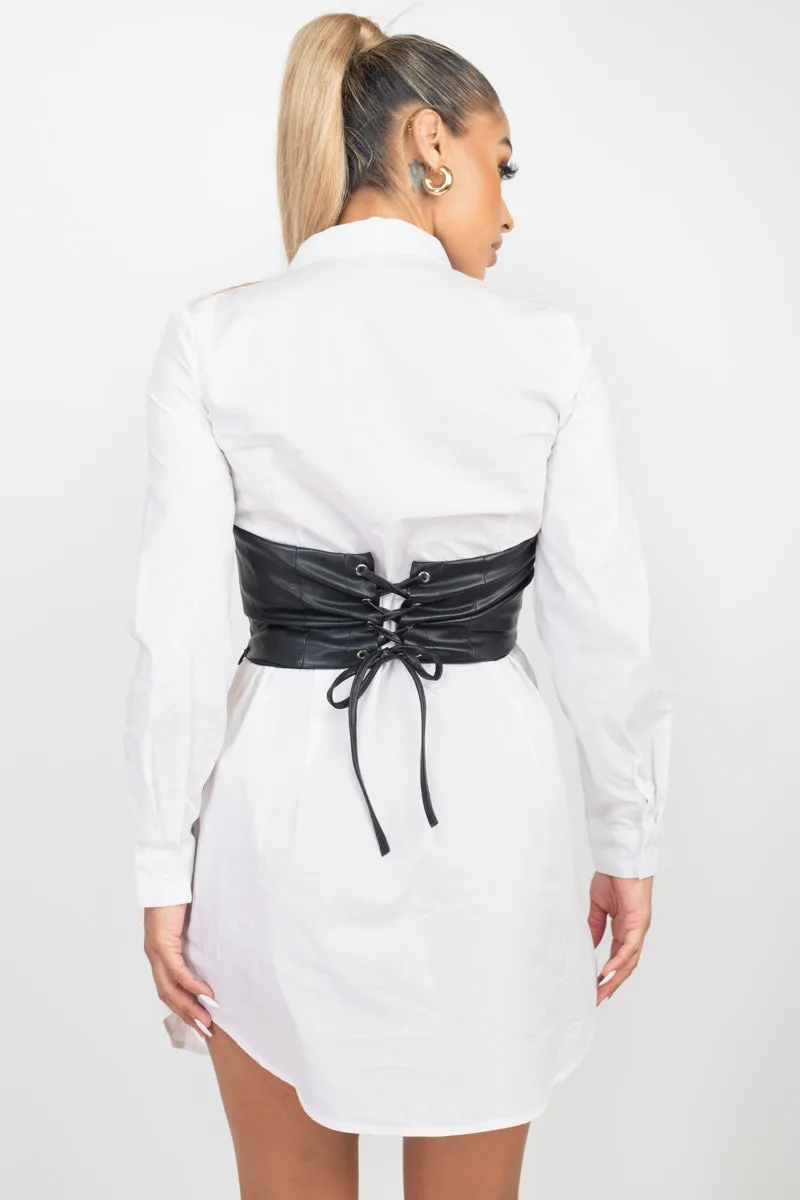 Corset Button Down Dress