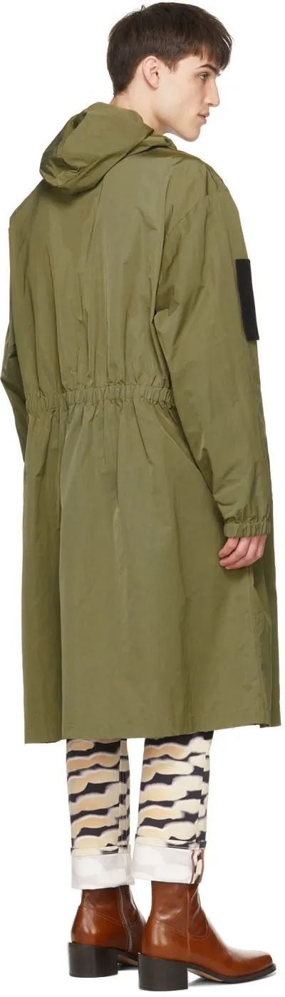 Dries Van Noten Khaki Long Coat