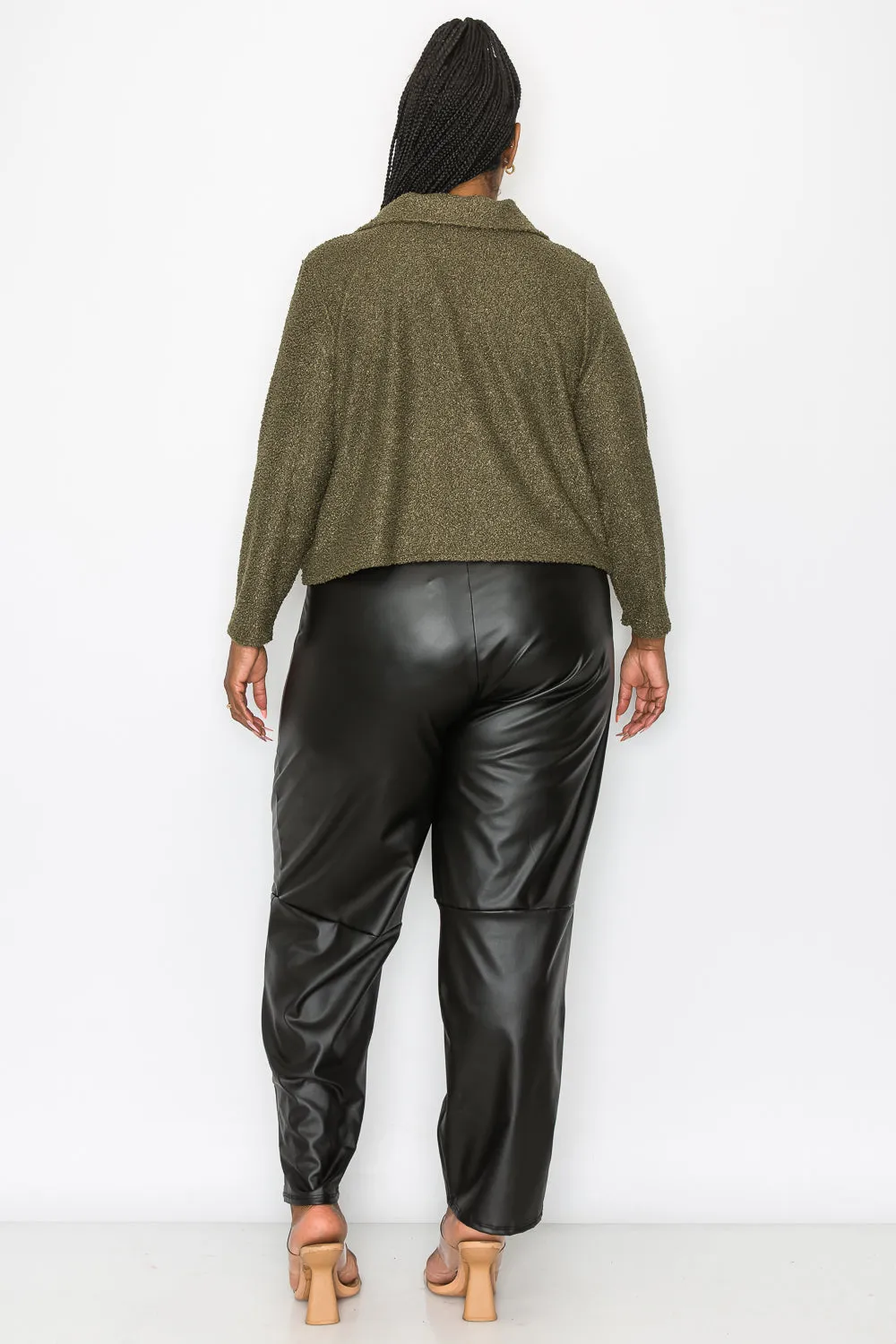 Erica Faux Shearling Crop Jacket