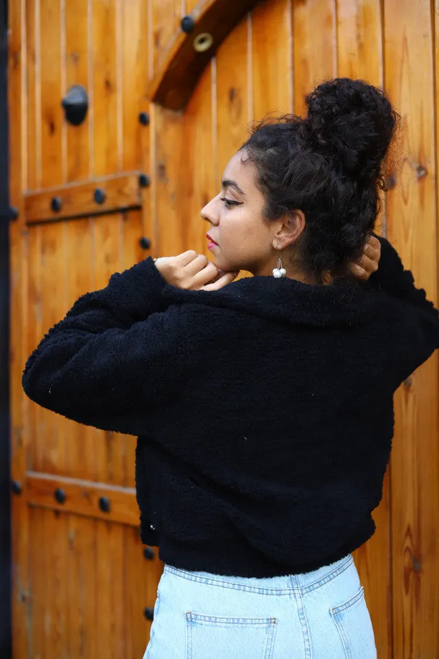 Faux Shearling Cozy Crop Jacket