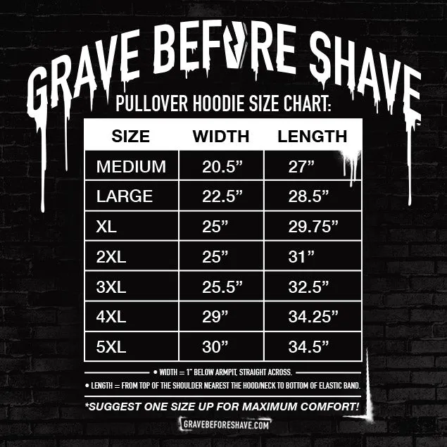 GRAVE BEFORE SHAVE™  Viking Funeral Pullover Hoodie