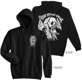 GRAVE BEFORE SHAVE™  Viking Funeral Pullover Hoodie