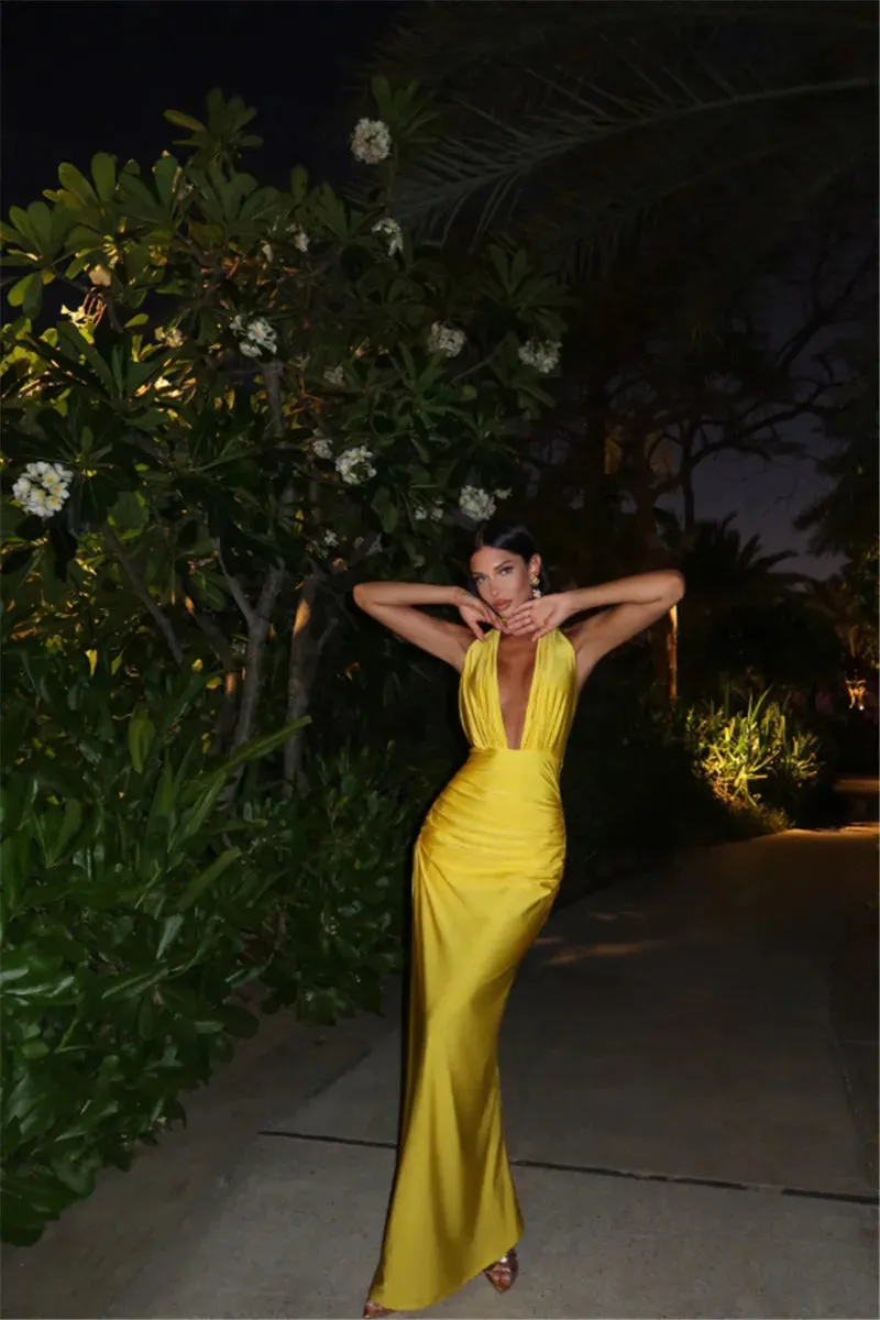 Halter Neck Maxi Dress