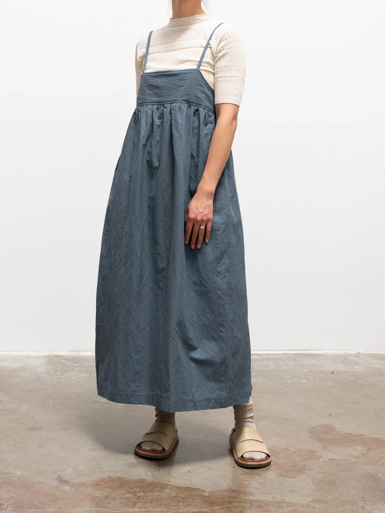 High Twist Cotton Ribbed Knit - Off White