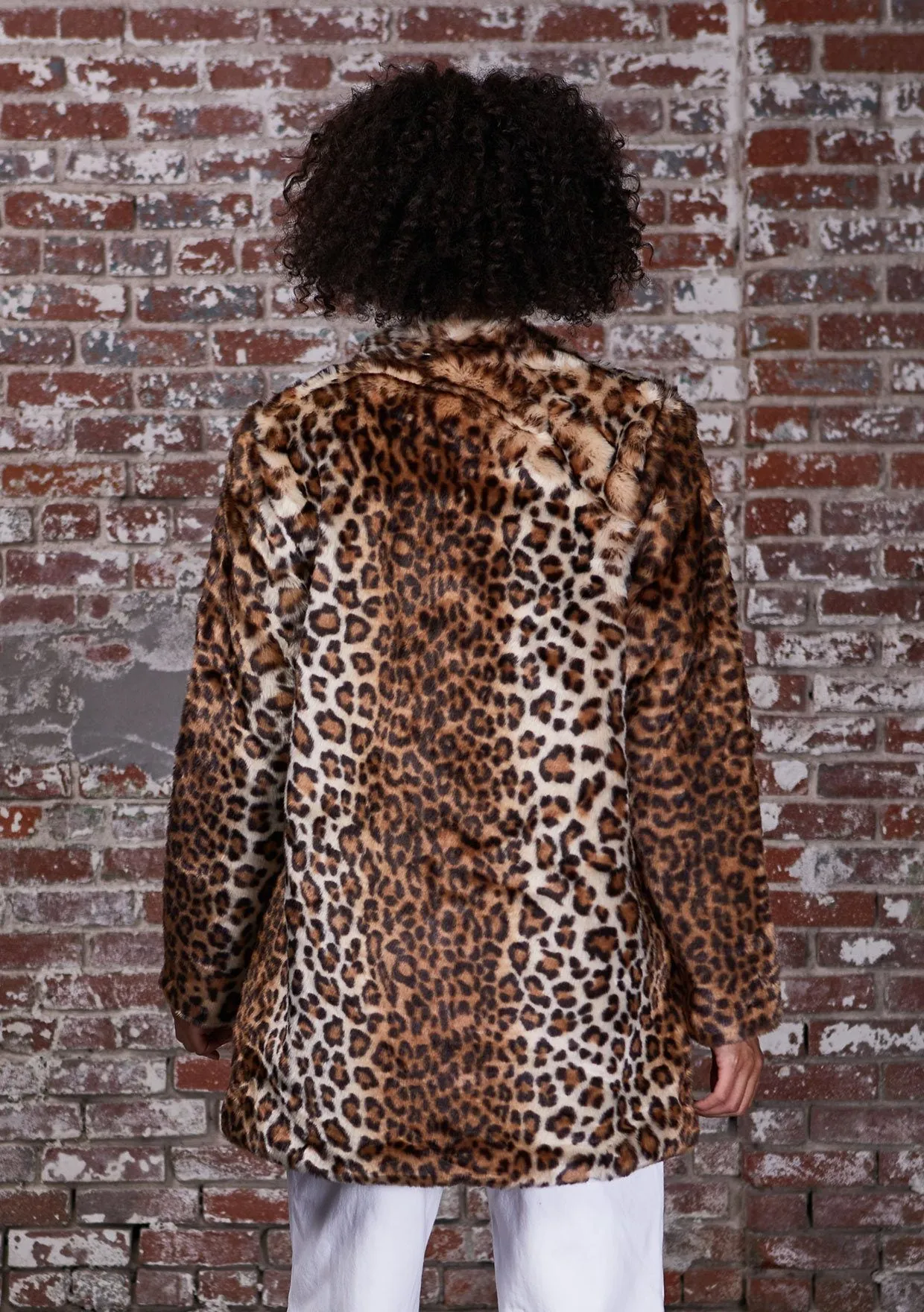 Hot Spot Faux Fur Leopard Coat