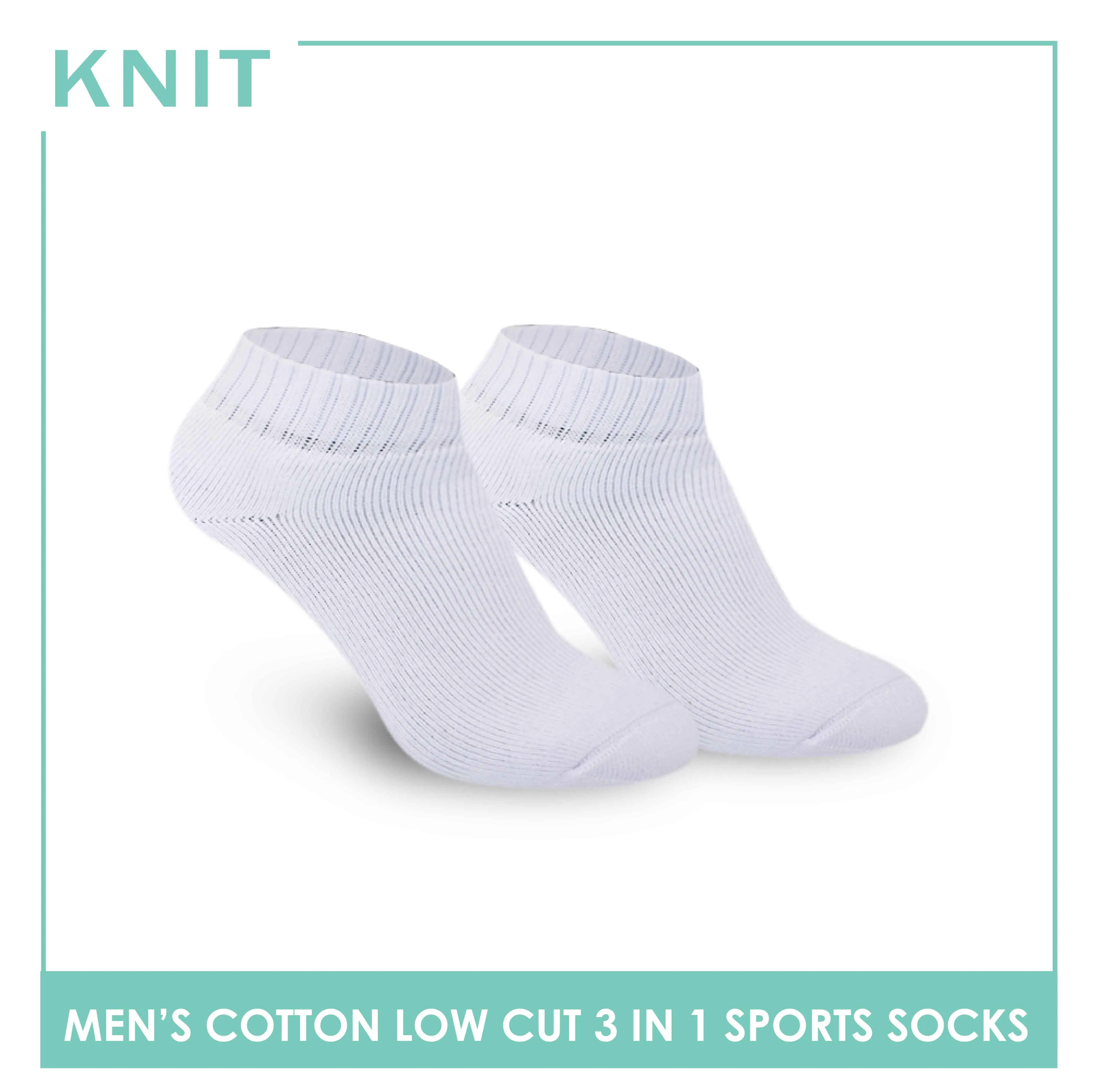 Knit Men’s Cotton Ankle 3-in-1 Thick Sports Socks KMSKG1
