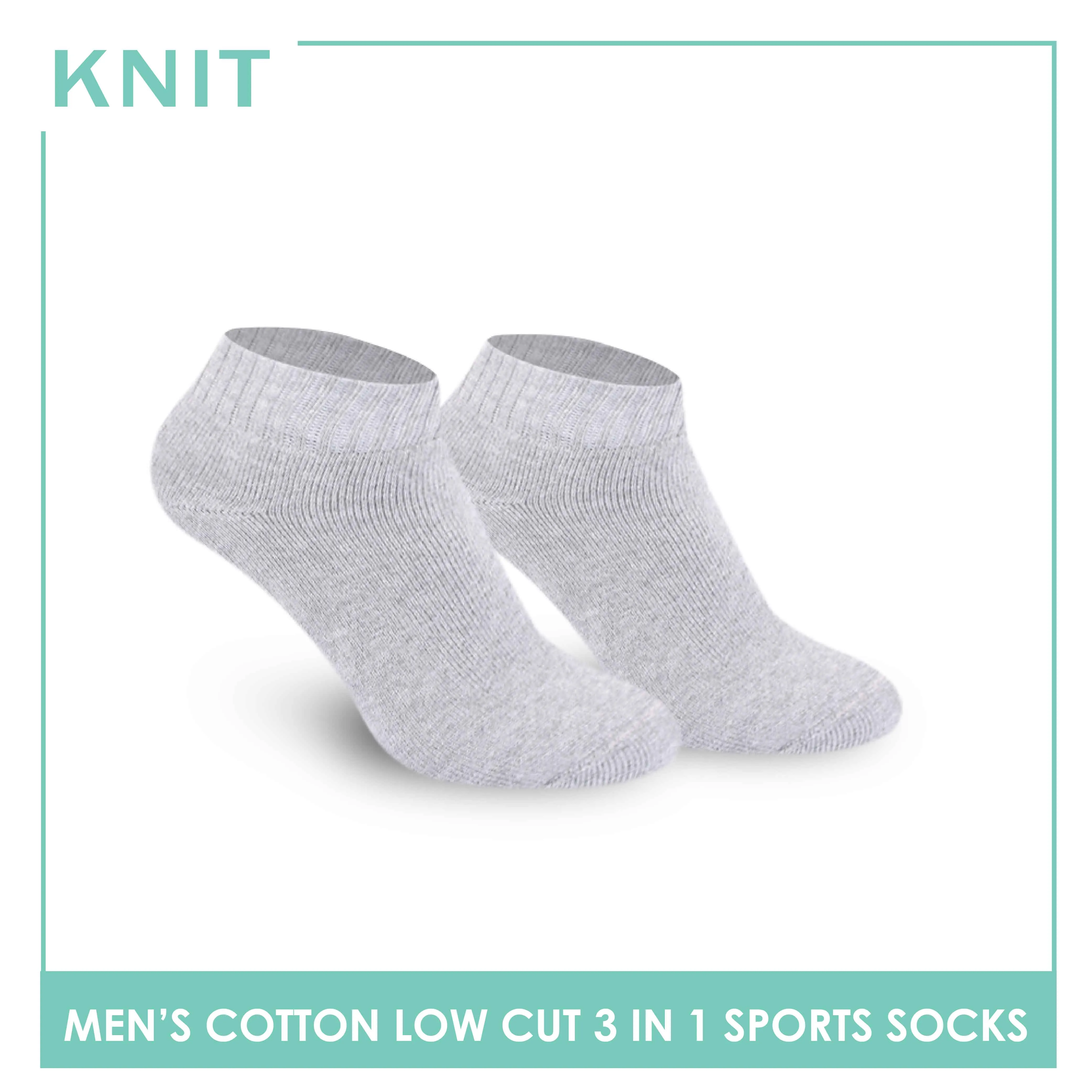 Knit Men’s Cotton Ankle 3-in-1 Thick Sports Socks KMSKG1