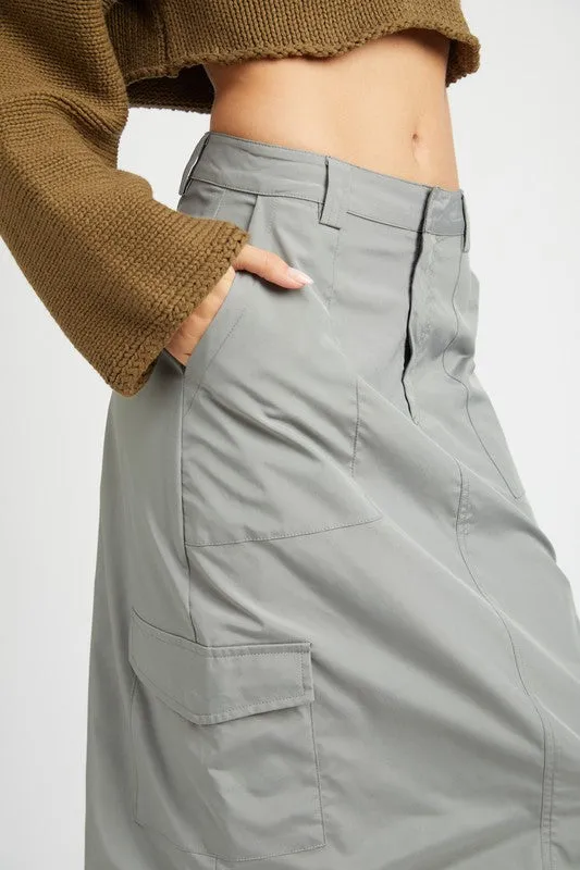 Know Me Now Cargo Skirt
