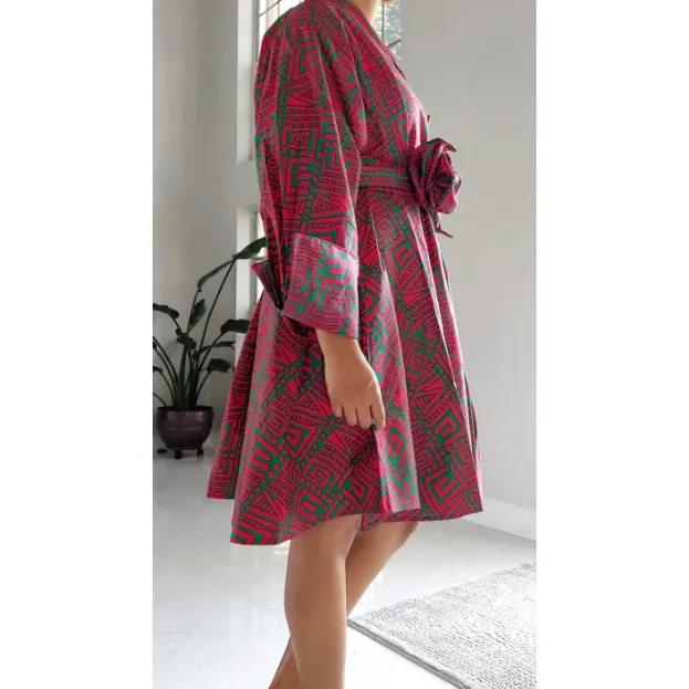 Long Tunic Knee Length Dress / Trench Coat / Blouse One Size Fits M - 2XL
