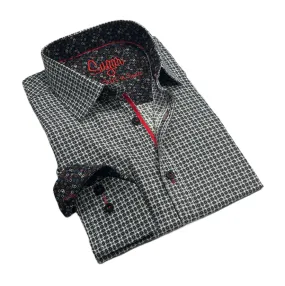 Maison Leneveu Sugar Metz Long Sleeve Buttoned Dress Shirt