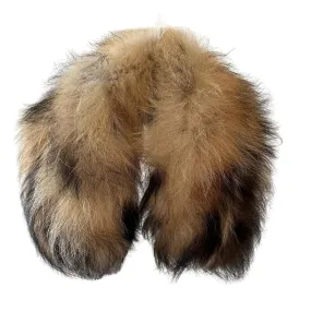 Men Collar Fur raccoon for coat parka hood 65 cm