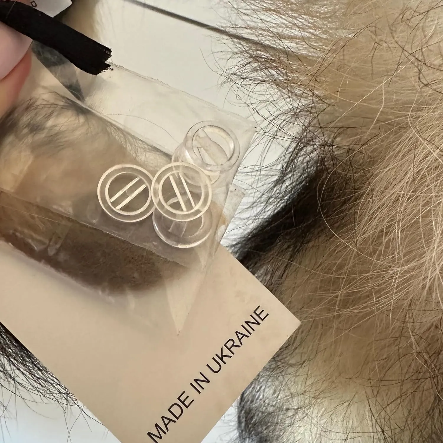 Men Collar Fur raccoon for coat parka hood 65 cm