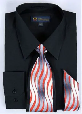 Men Dress Shirt SG-21-Black