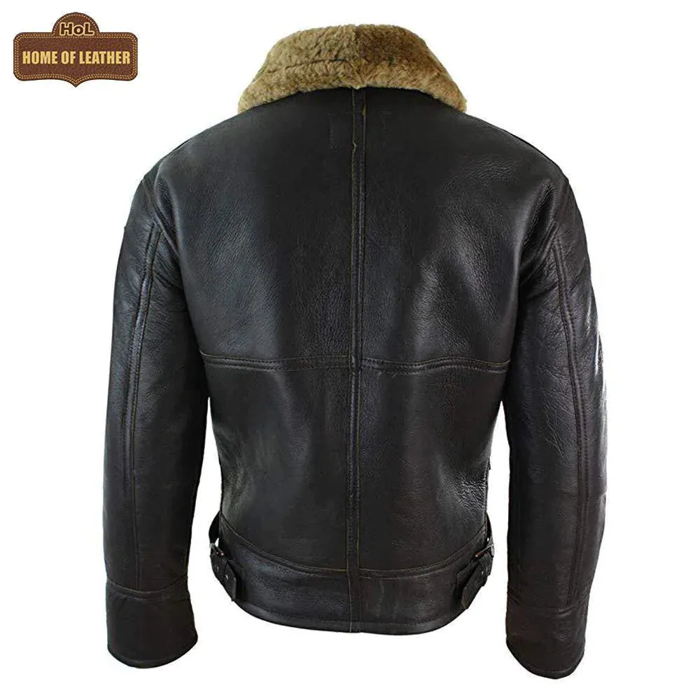Men's B018 Aviator B3 Real Leather Shearling Sheepskin Jacket | Sale
