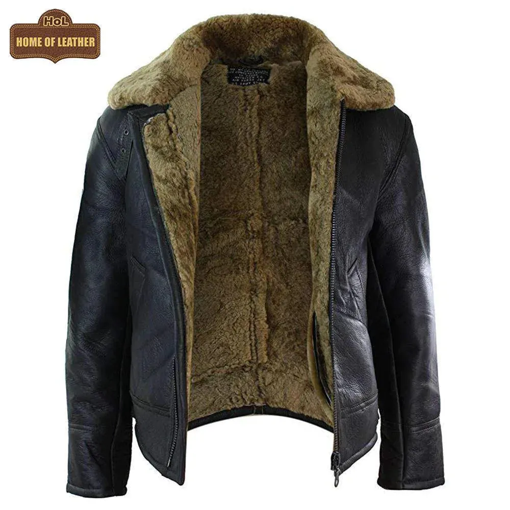 Men's B018 Aviator B3 Real Leather Shearling Sheepskin Jacket | Sale