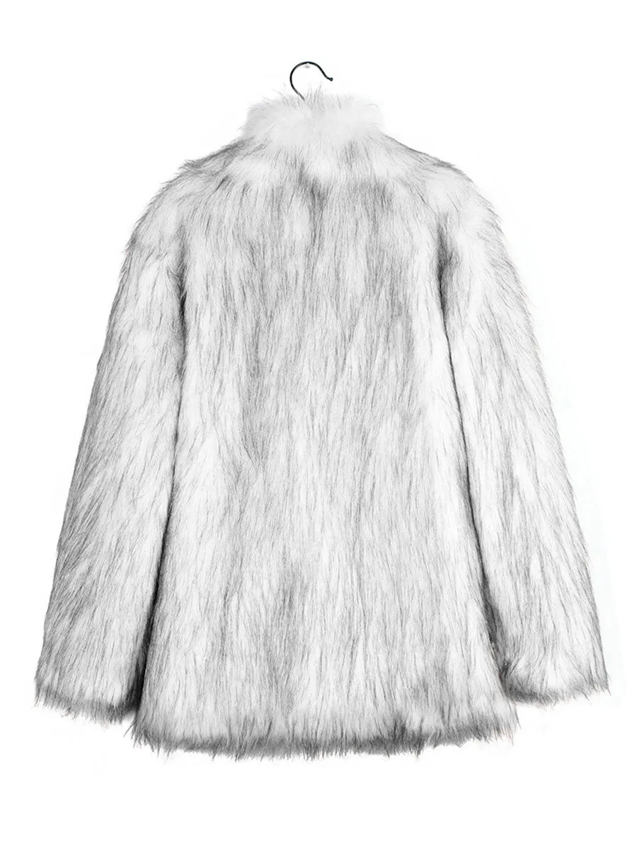 Men's Faux Shaggy Fur Jacket