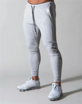 Men's Slim Fit Cotton Jogging Pants with Side Stripe - JP&UK Autumn Collection for Gym and Training