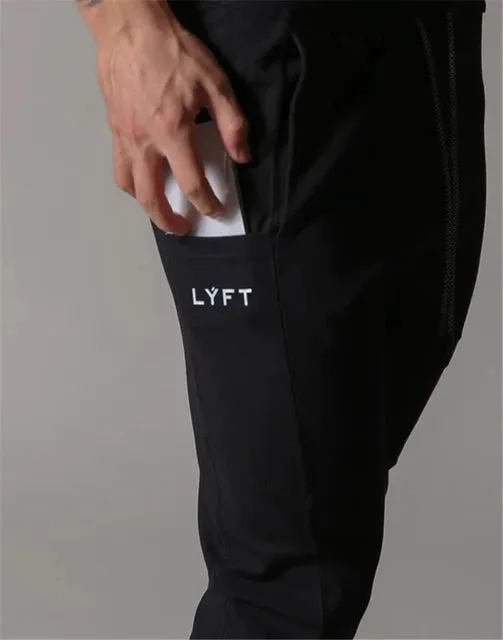 Men's Slim Fit Cotton Jogging Pants with Side Stripe - JP&UK Autumn Collection for Gym and Training