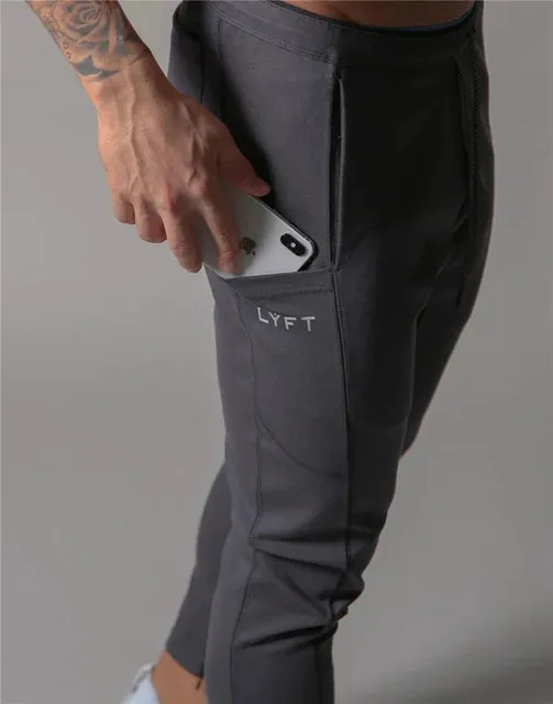 Men's Slim Fit Cotton Jogging Pants with Side Stripe - JP&UK Autumn Collection for Gym and Training