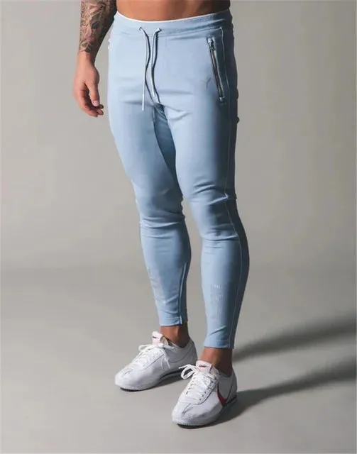 Men's Slim Fit Cotton Jogging Pants with Side Stripe - JP&UK Autumn Collection for Gym and Training