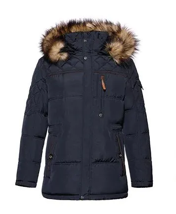 Men's Winter Warm Casual Medium-Long Parka With Detachable Hat