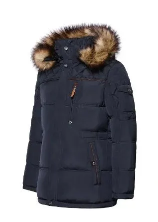 Men's Winter Warm Casual Medium-Long Parka With Detachable Hat