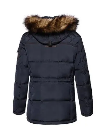 Men's Winter Warm Casual Medium-Long Parka With Detachable Hat