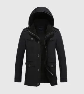 Men's Winter Warm Hooded Cotton Parka | Men's Windbreaker